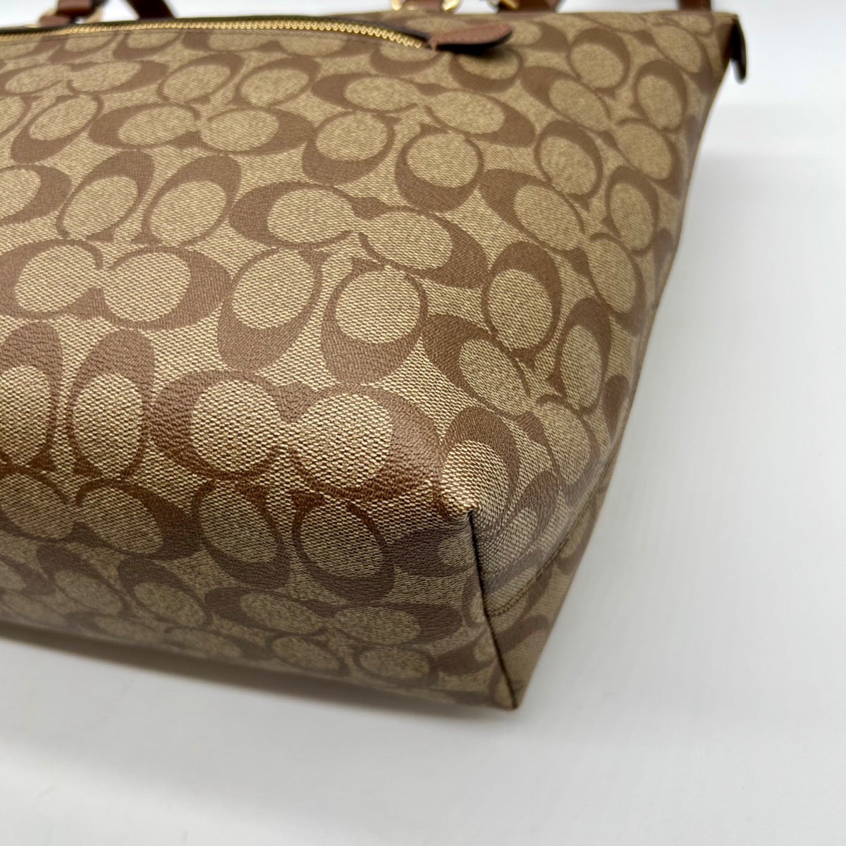 Coach Brown Leather Gallery Tote Bag F79609