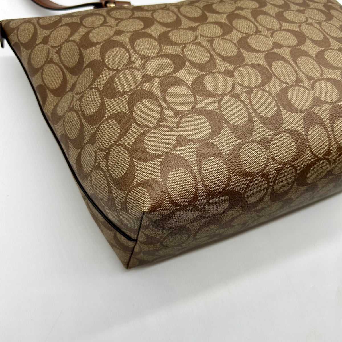 Coach Brown Leather Gallery Tote Bag F79609