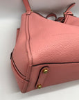 Coach Rose Pebbled Leather Bolsa Lori Shoulder Bag C4824