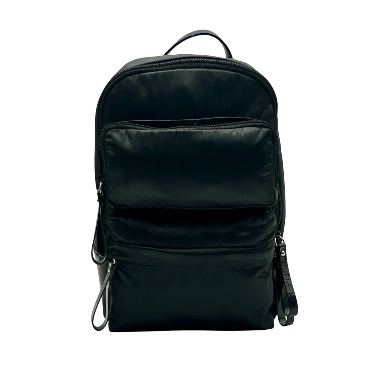 Furla Black Nylon Mini Backpack