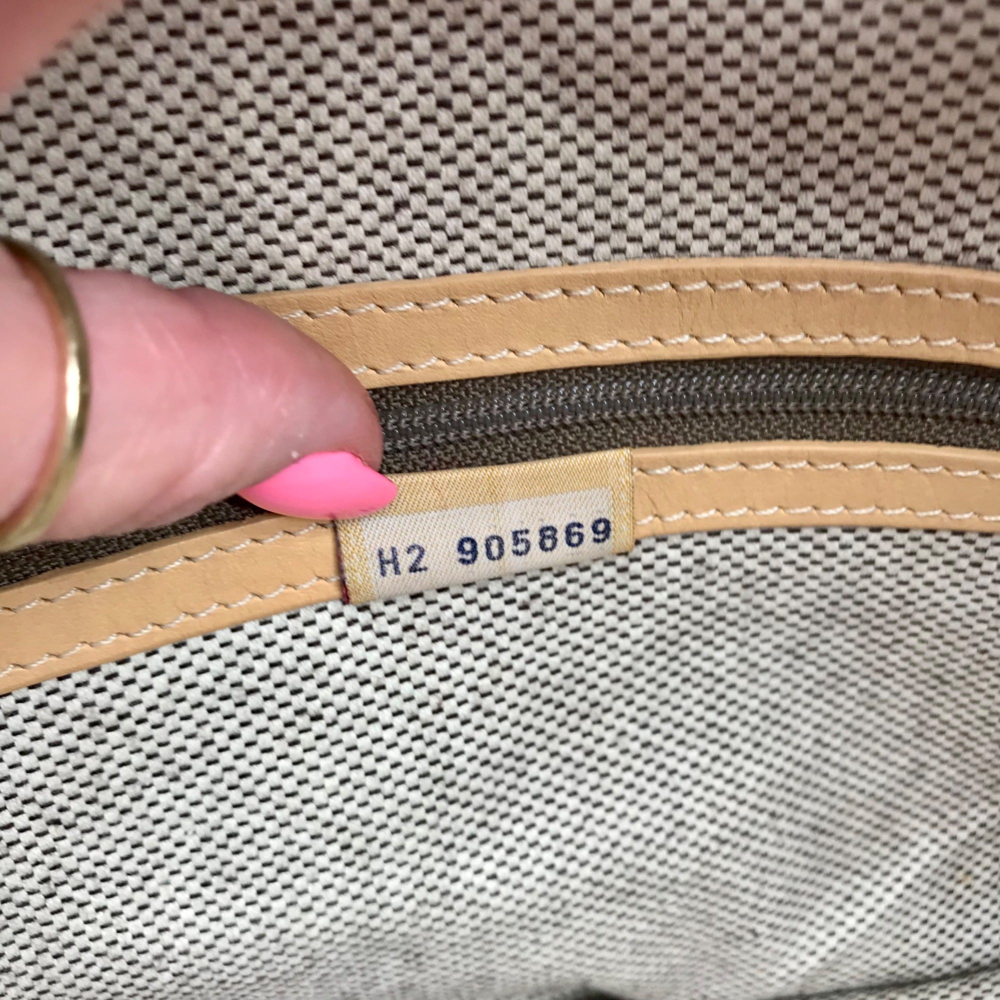 Dooney &amp; Bourke Tan &amp; Brown Monogram Canvas Vintage Tote
