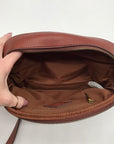 Fossil Brown Leather Maisie Camera Crossbody Bag