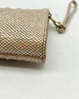 Brahmin Tiramisu Leather & Polyester Daisy Elegant Structured Clutch