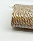 Brahmin Tiramisu Leather & Polyester Daisy Elegant Structured Clutch