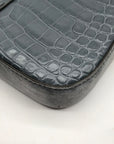 Tory Burch Bluestone Leather Mcgraw Embossed Camera Bag