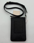 Kate Spade Black Glitter Fabric Lola Flap Phone Crossbody Bag