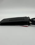 Kate Spade Black Glitter Fabric Lola Flap Phone Crossbody Bag