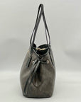 Coach Brown Signature Canvas Drawstring Carryall Shoulder Bag