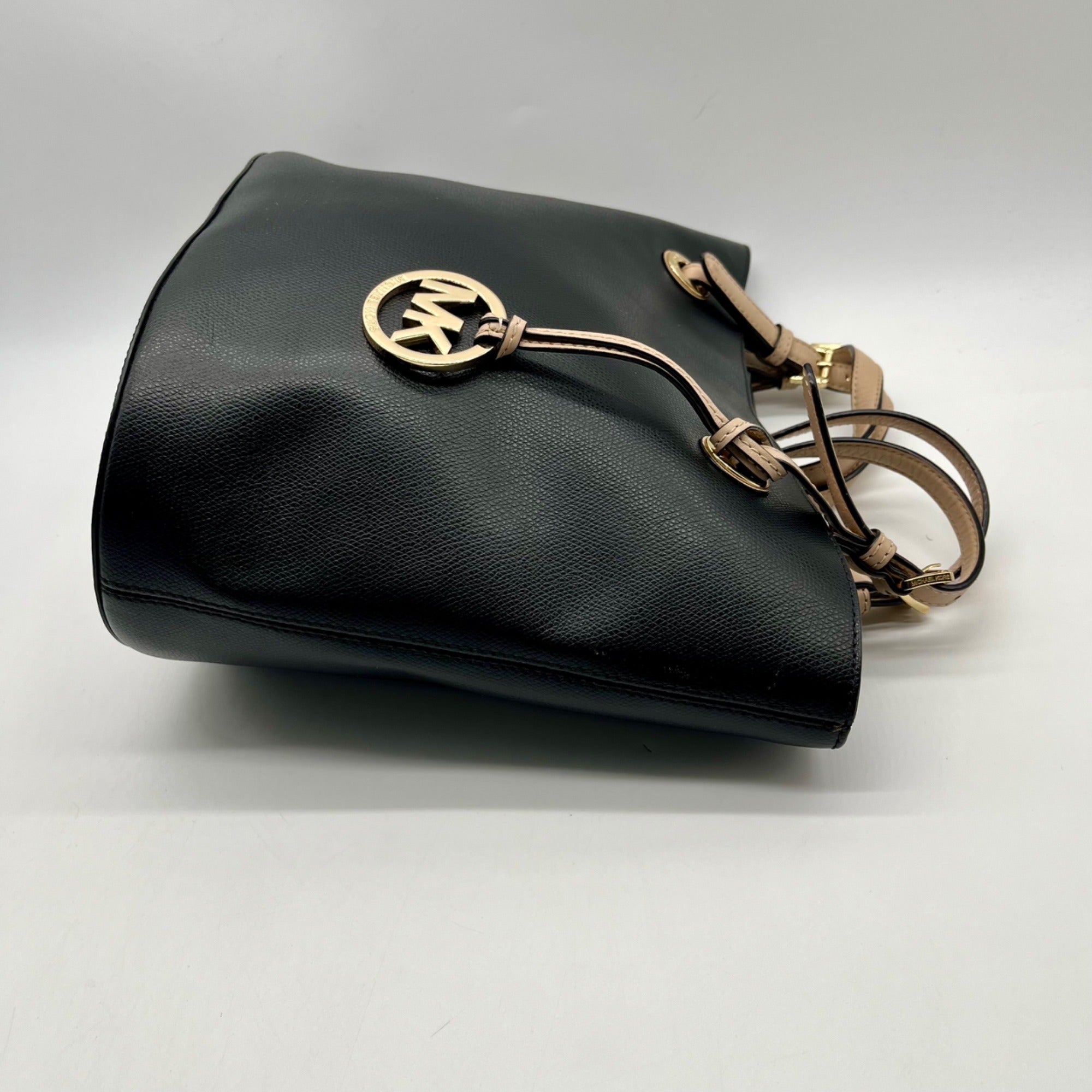 Michael Kors Black Leather Tote Bag