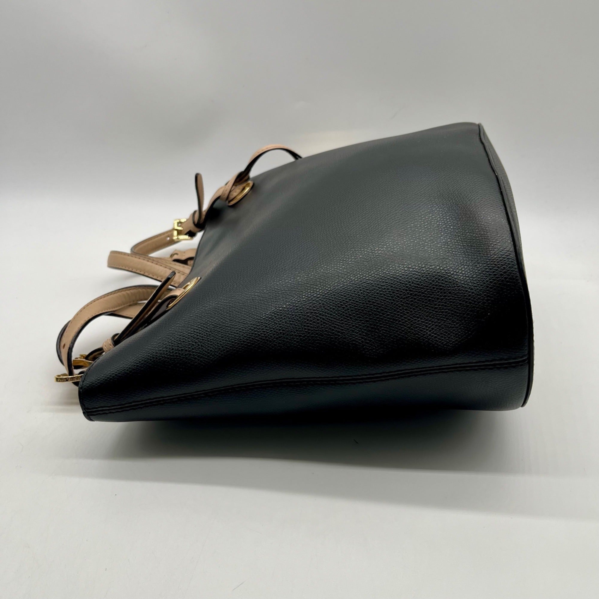 Michael Kors Black Leather Tote Bag