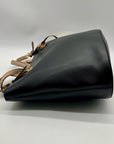 Michael Kors Black Leather Tote Bag