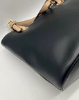 Michael Kors Black Leather Tote Bag