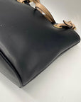 Michael Kors Black Leather Tote Bag