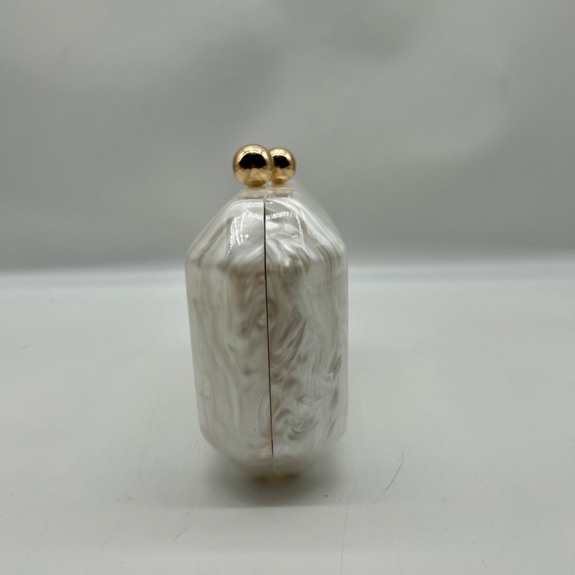 I.N.C. Pearl Acrylic Box Clutch Bag