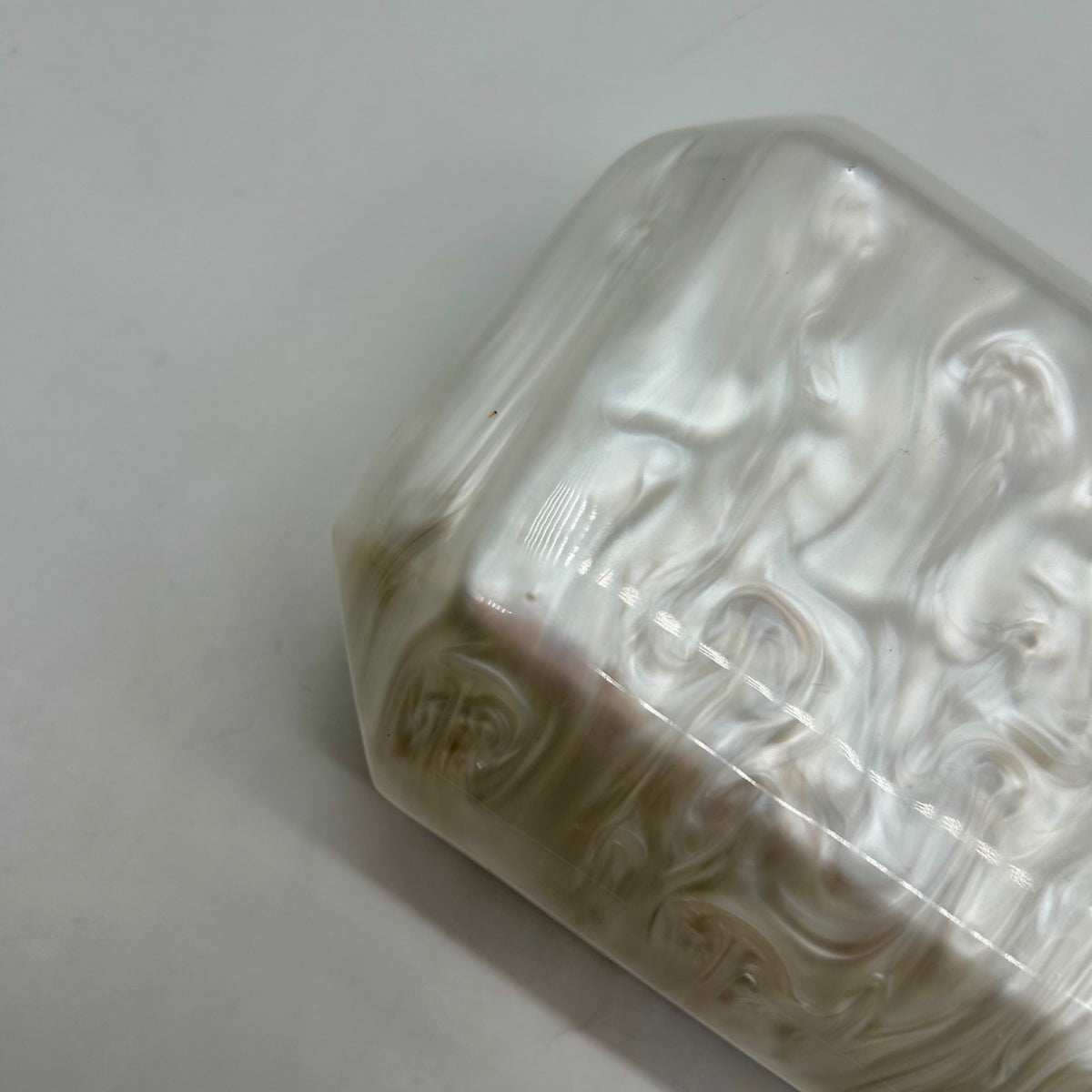 I.N.C. Pearl Acrylic Box Clutch Bag