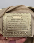 Coach Khaki and Gold Coated Canvas Peyton Pocket Large Tote Bag