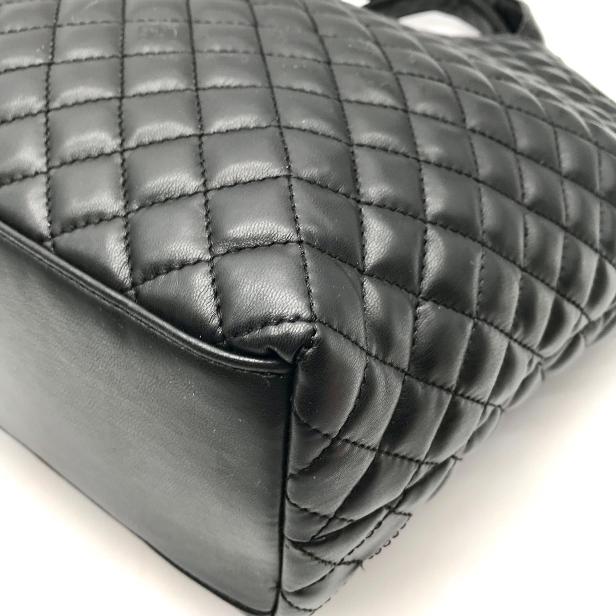 Like Dreams Black Quilted Juliet Medium Crossbody Bag