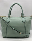 Michael Kors Mini Green Pebbled Leather Lenox Shoulder Bag