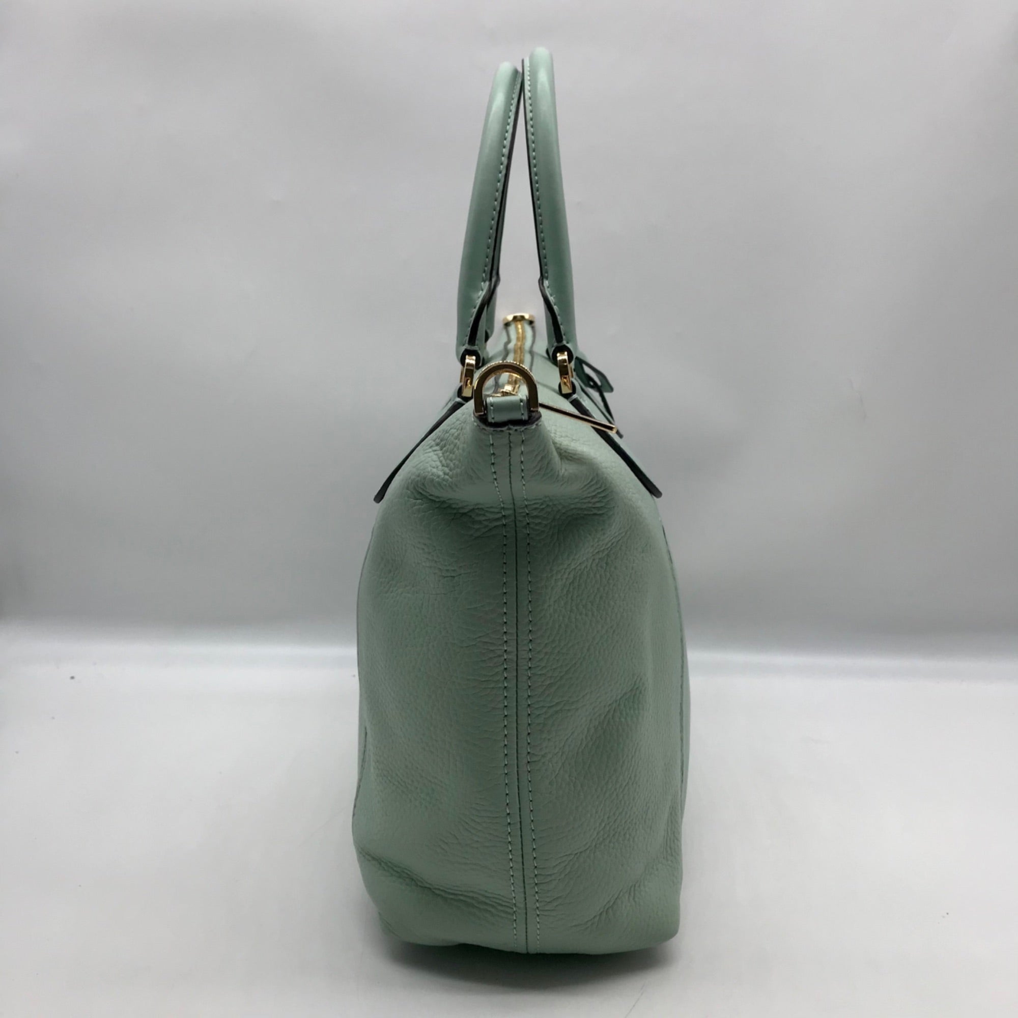 Michael Kors Mini Green Pebbled Leather Lenox Shoulder Bag