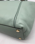 Michael Kors Mini Green Pebbled Leather Lenox Shoulder Bag