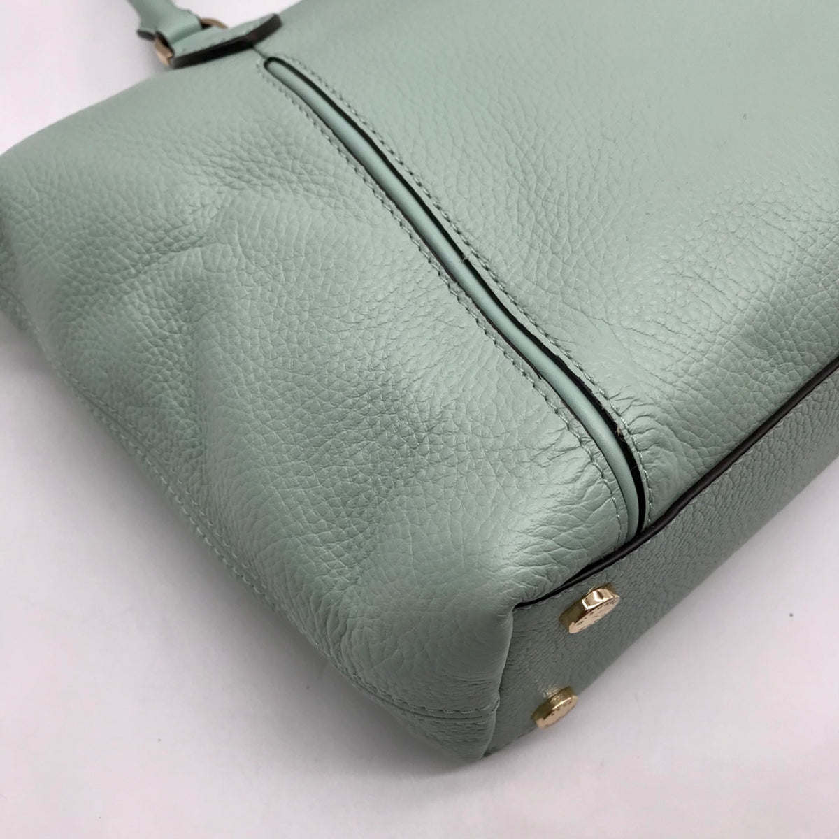 Michael Kors Mini Green Pebbled Leather Lenox Shoulder Bag