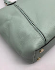 Michael Kors Mini Green Pebbled Leather Lenox Shoulder Bag