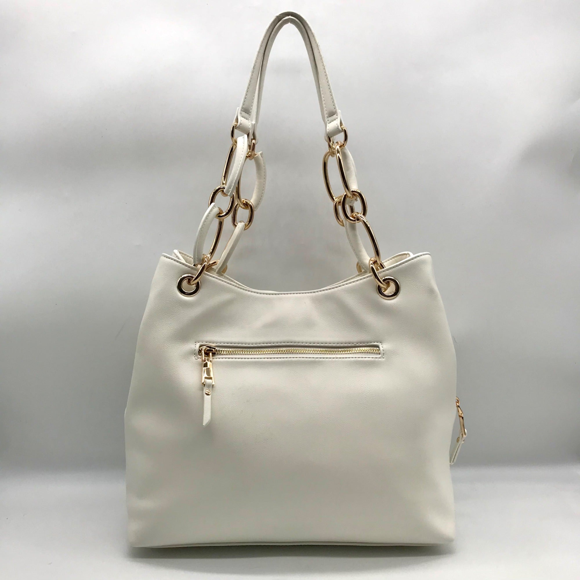 I.N.C. International Concepts Vanilla Trippii Chain Tote Bag