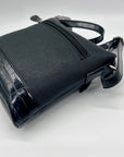 Giani Bernini Black Saffiano Croco North South Crossbody Bag