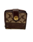 Coach Legacy Khaki & Brown Signature Canvas Bifold Wallet 40751