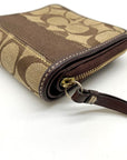 Coach Legacy Khaki & Brown Signature Canvas Bifold Wallet 40751