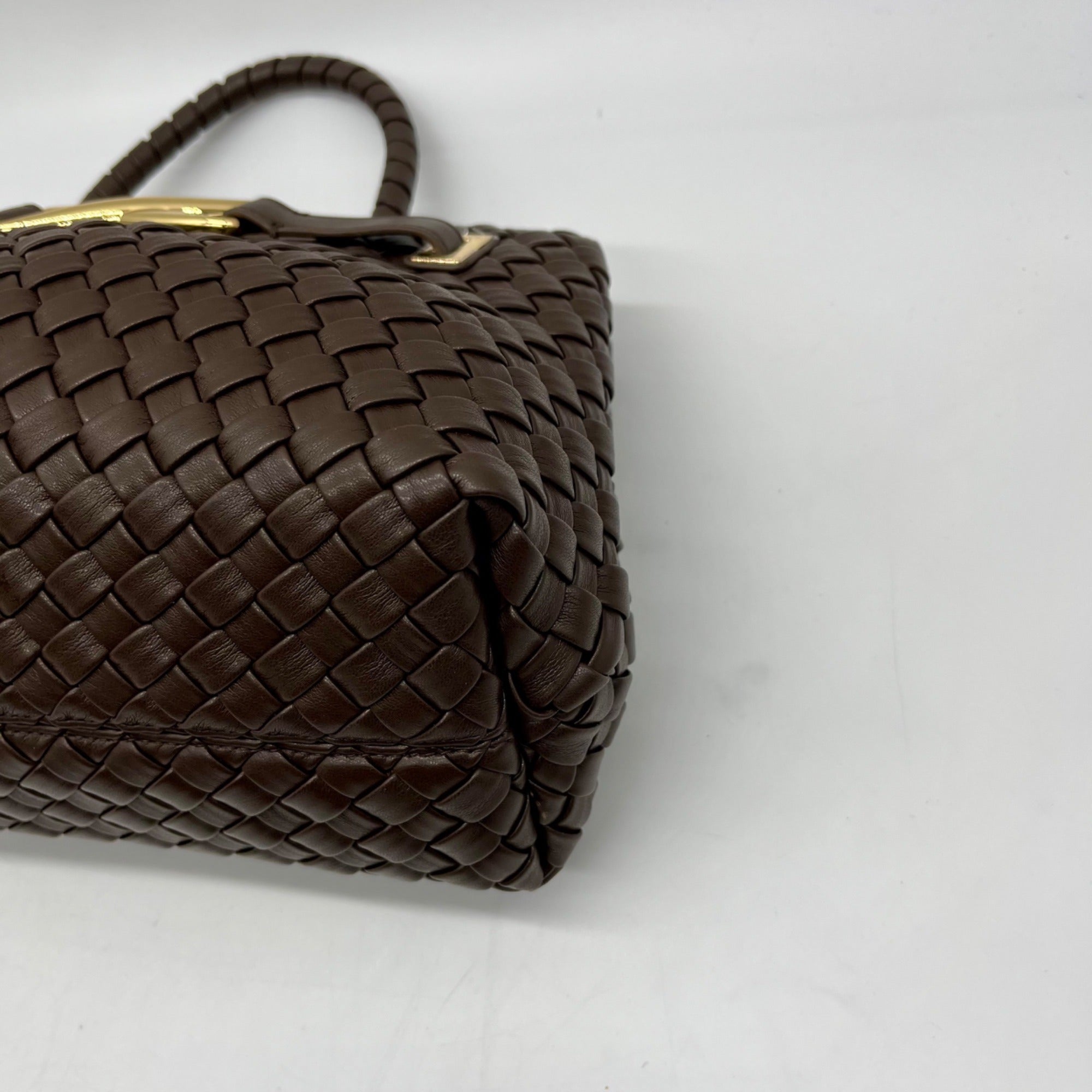 JW PEI Brown Leather Crossbody Bag
