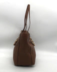 Michael Kors Harper Chain Brown Leather Tote