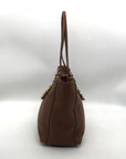 Michael Kors Harper Chain Brown Leather Tote