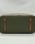 Dooney & Bourke Olive Green Pebbled Leather Tote Bag