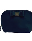 Kate Spade Black Nylon Bow Zip Pouch