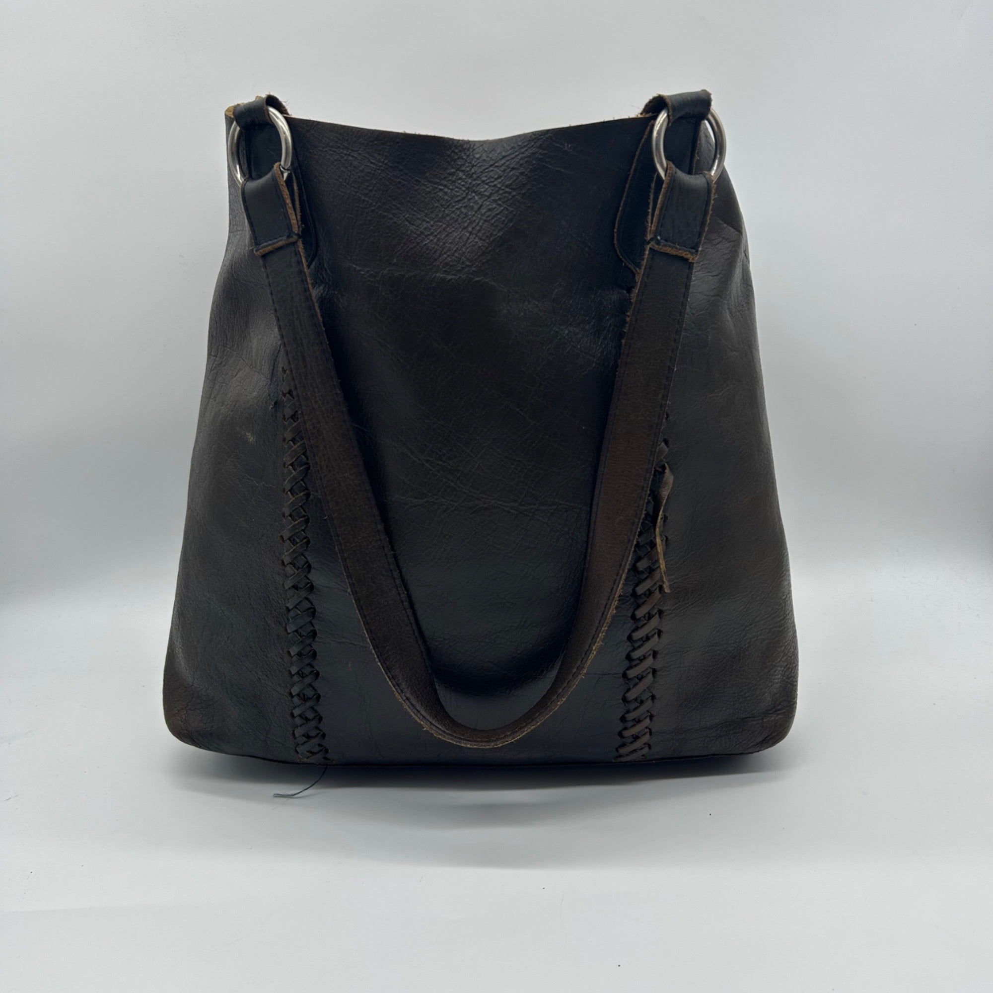 Brown Leather Tote Bag
