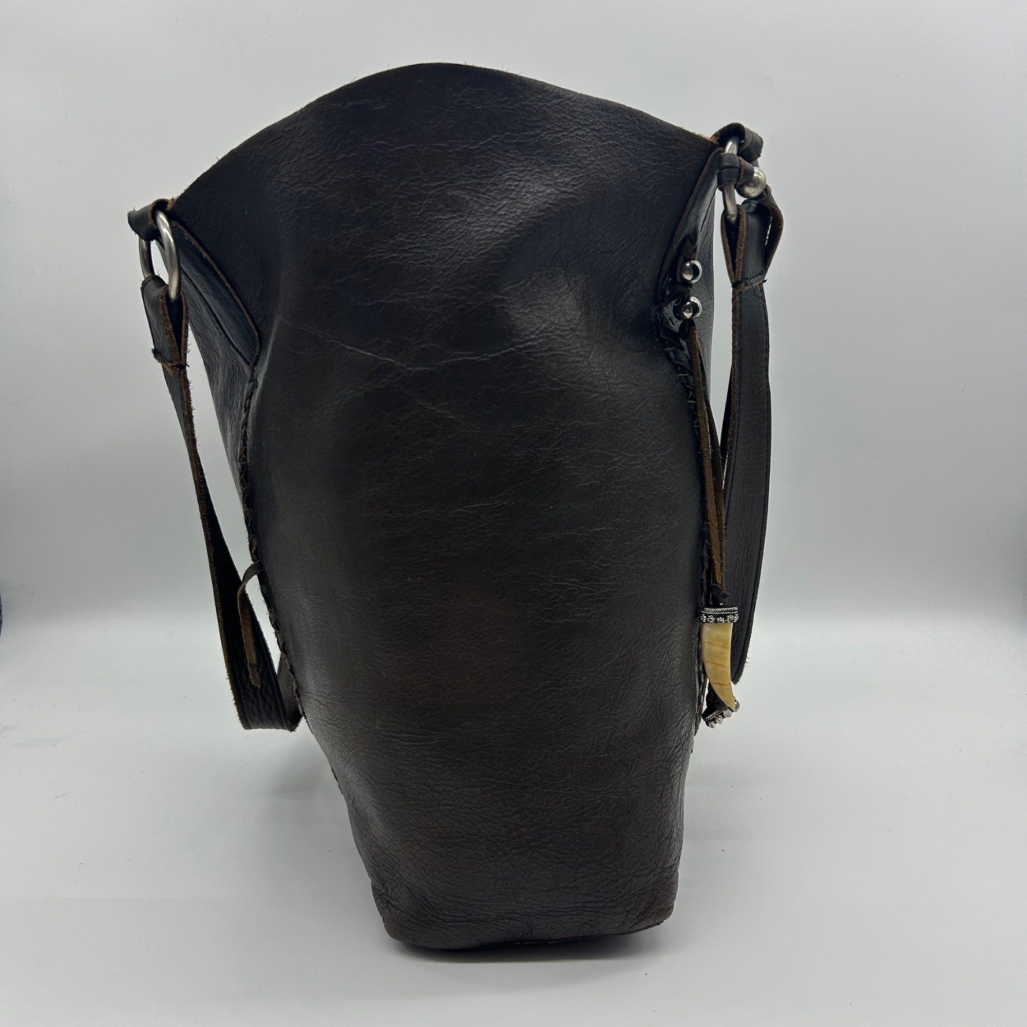 Brown Leather Tote Bag