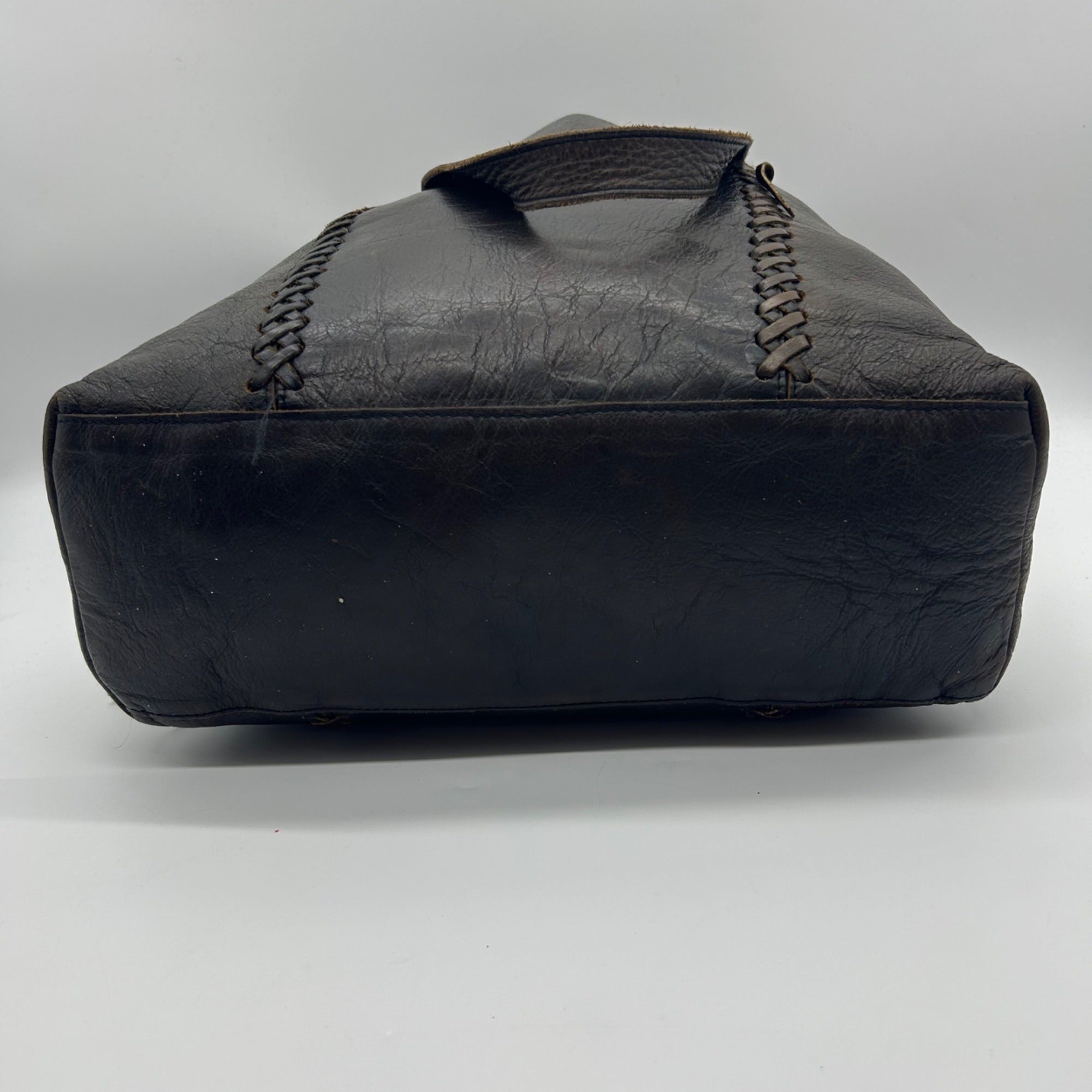 Brown Leather Tote Bag