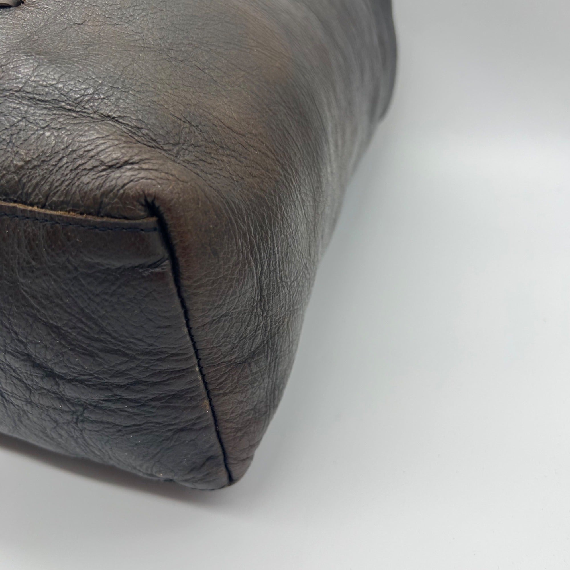 Brown Leather Tote Bag