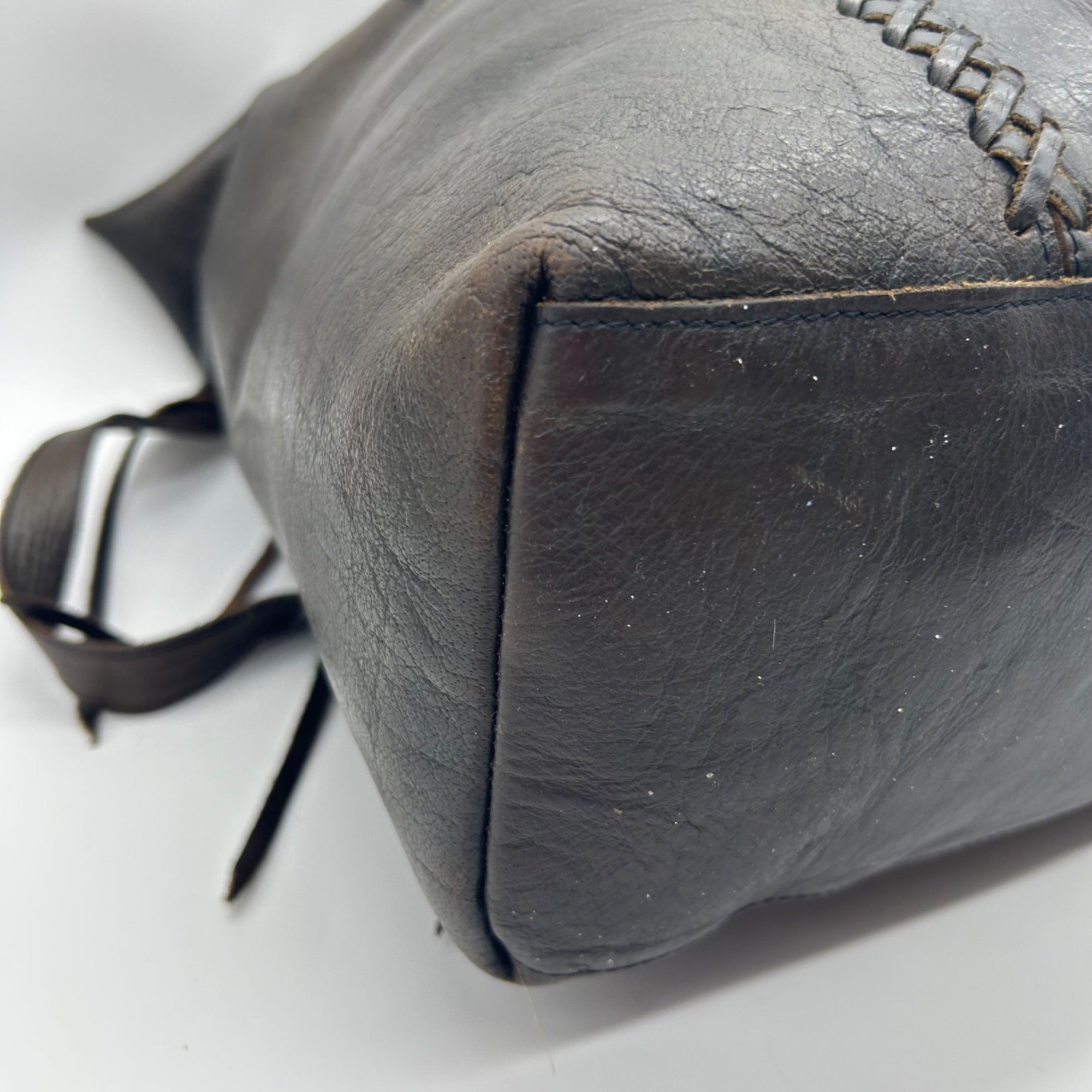Brown Leather Tote Bag