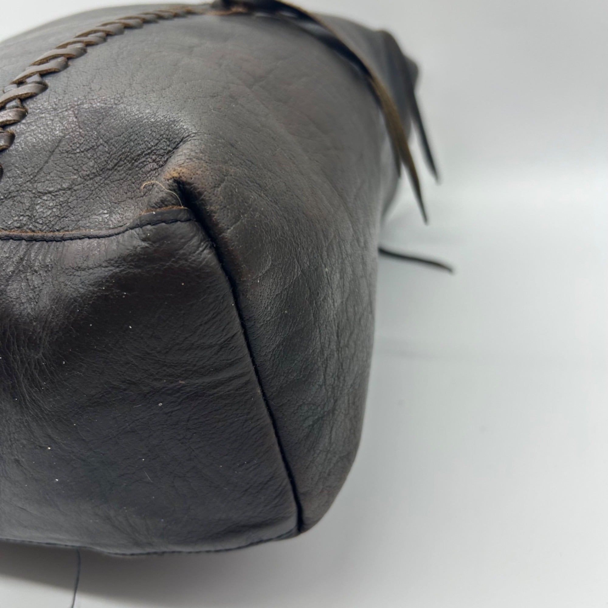 Brown Leather Tote Bag
