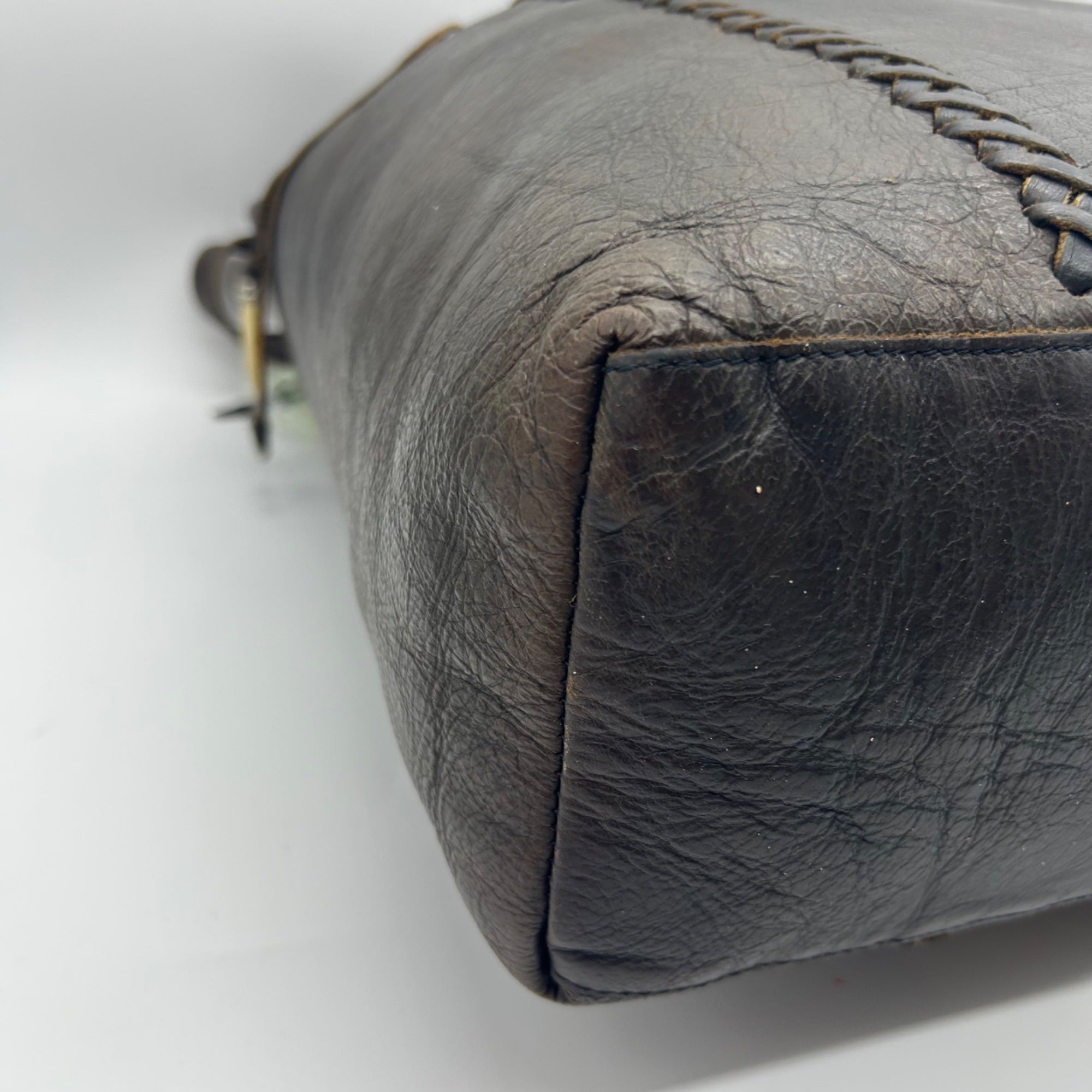 Brown Leather Tote Bag