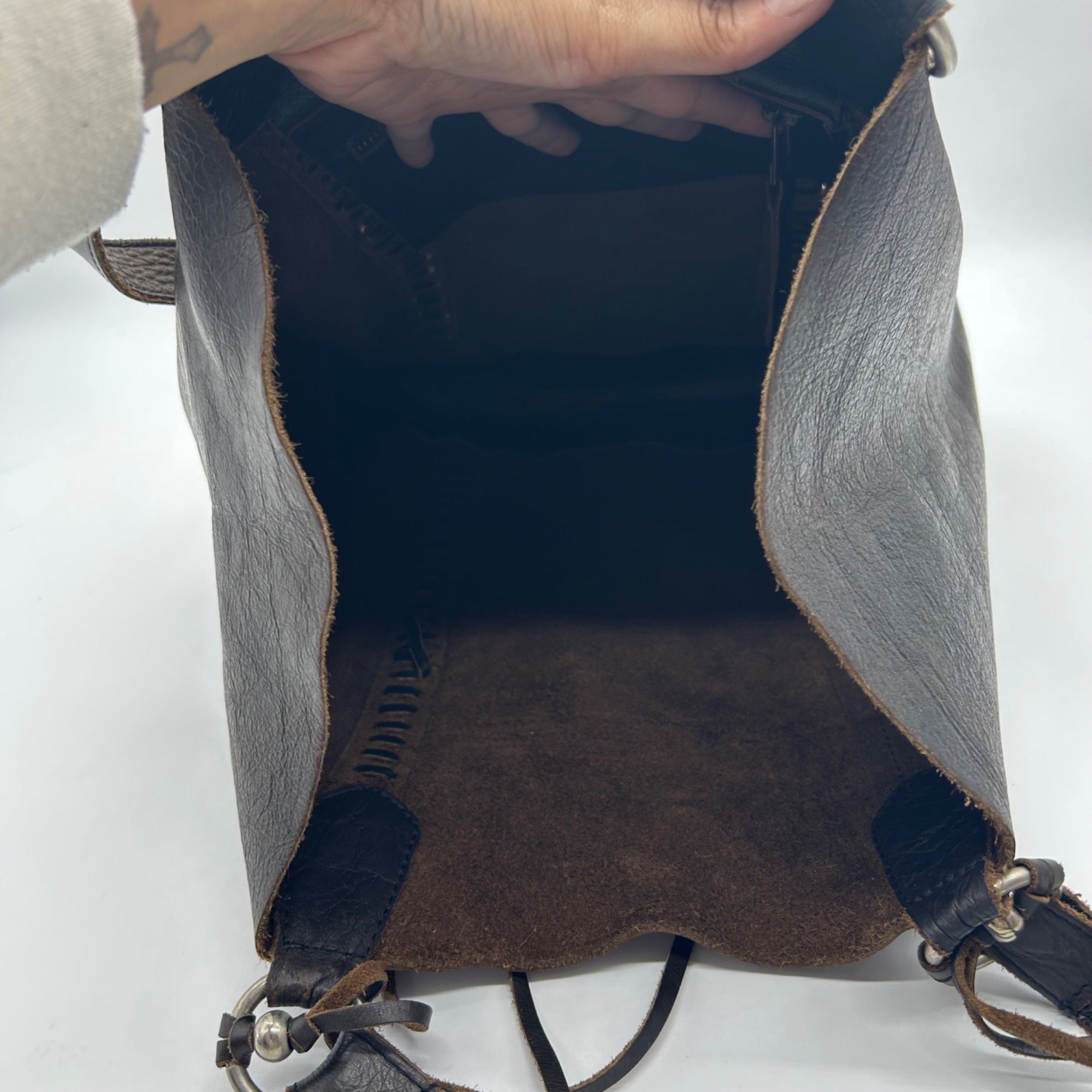 Brown Leather Tote Bag