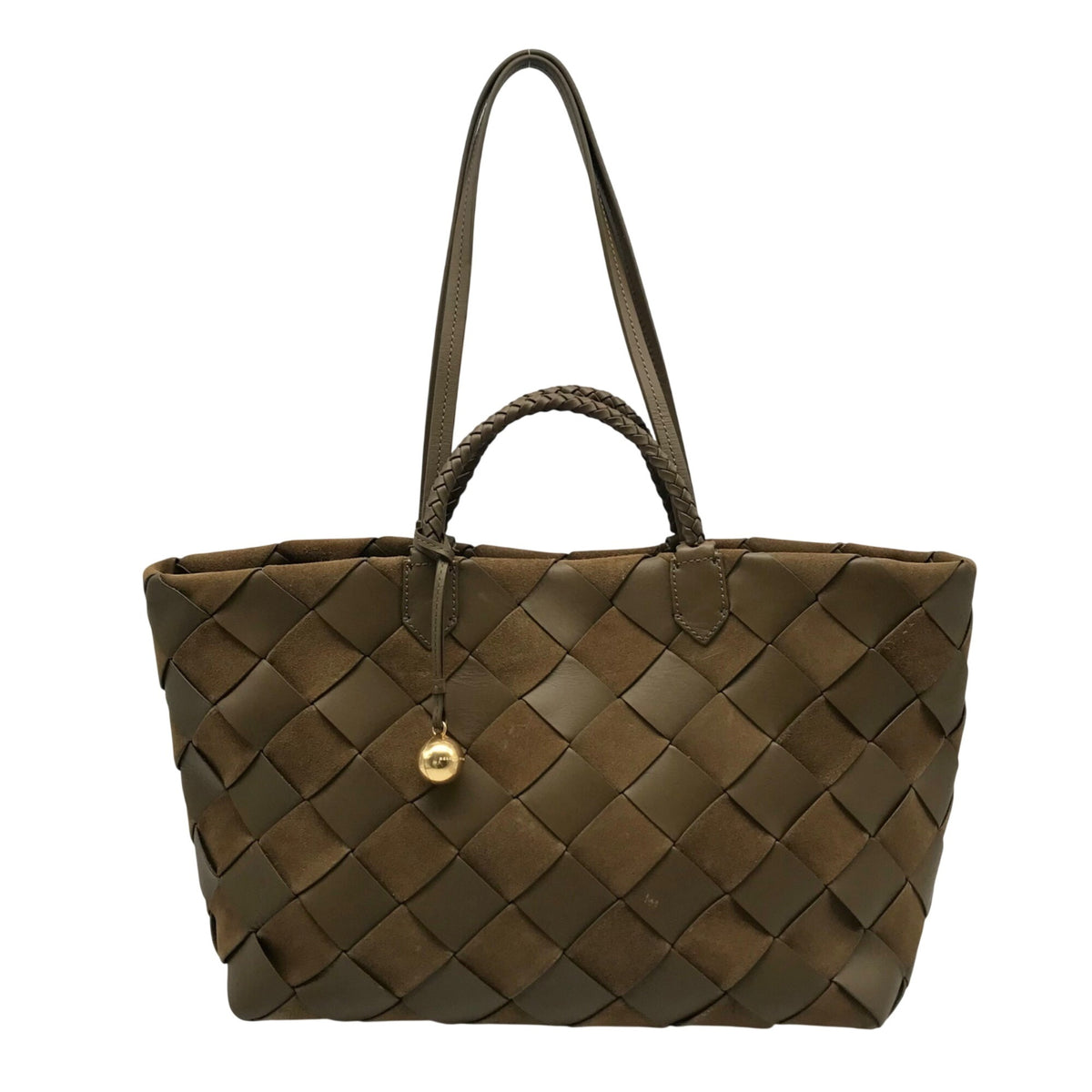 Rebecca Minkoff Brown Frankie Woven Tote Bag