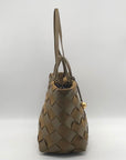 Rebecca Minkoff Brown Frankie Woven Tote Bag