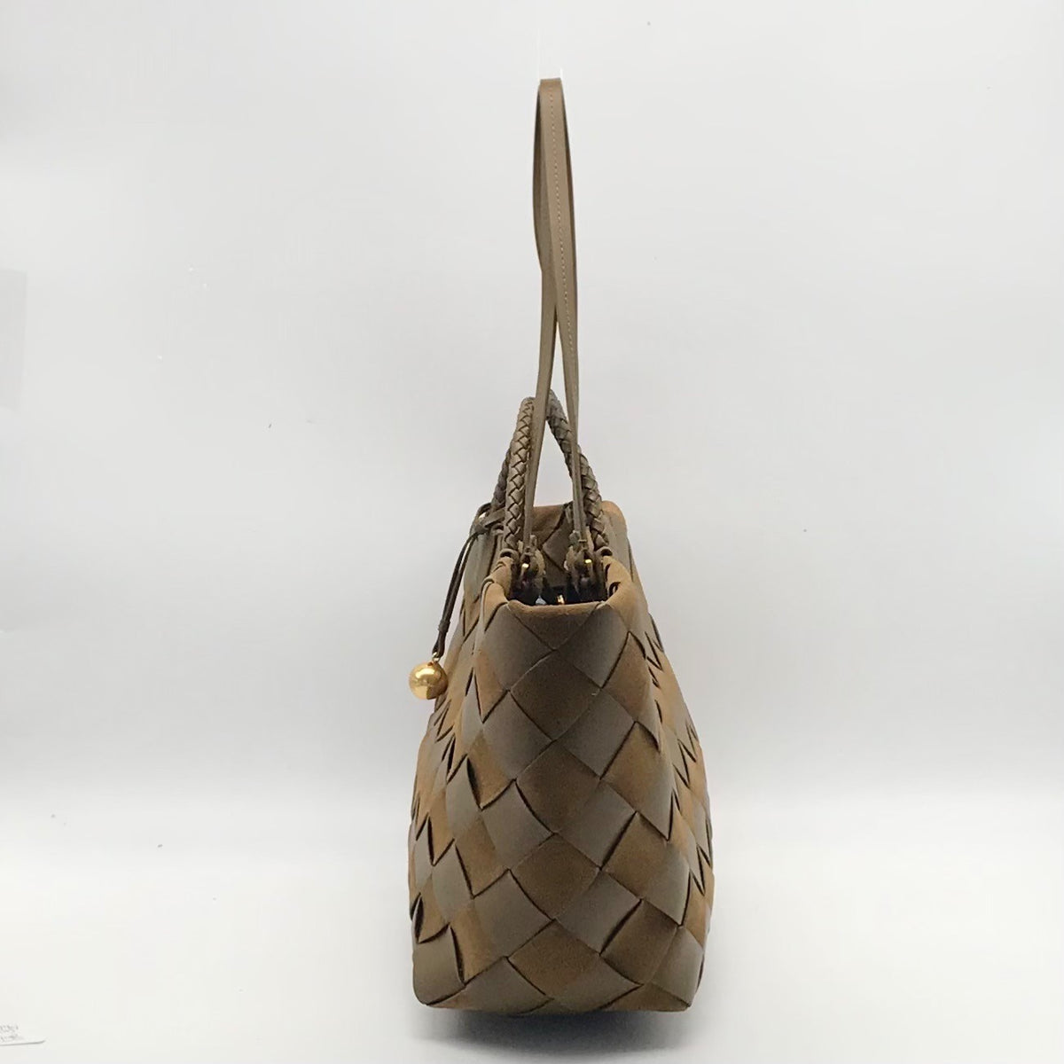 Rebecca Minkoff Brown Frankie Woven Tote Bag