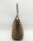 Rebecca Minkoff Brown Frankie Woven Tote Bag