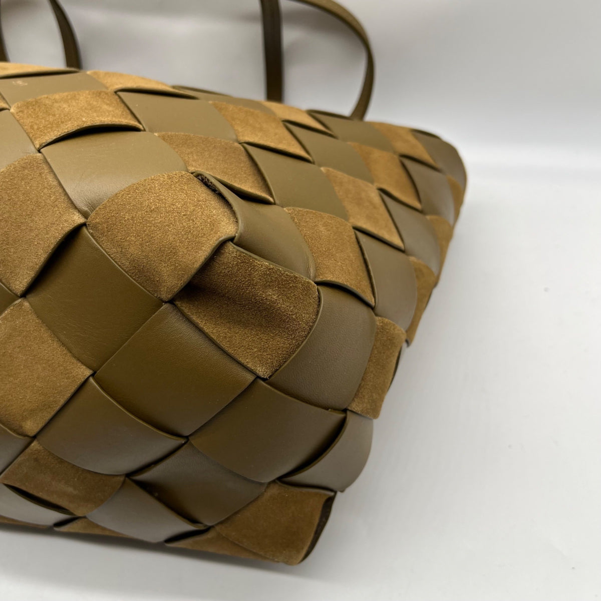 Rebecca Minkoff Brown Frankie Woven Tote Bag