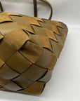 Rebecca Minkoff Brown Frankie Woven Tote Bag