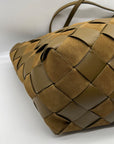 Rebecca Minkoff Brown Frankie Woven Tote Bag